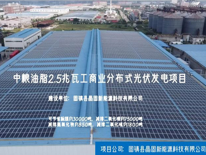 安徽固鎮(zhèn)中糧2.5MW